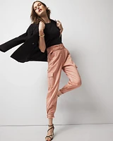 WHBM FORME™  Ribbed Stretch Button Shoulder Tee