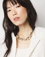Gold + Silver Mariner Links Necklace