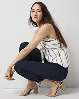 Petite High-Rise Pret Relaxed Utility Ankle Pant