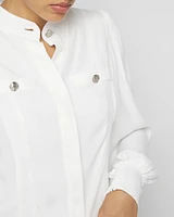 Utility Pocket Button-Up Shirt