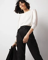 Blouson Crewneck Top