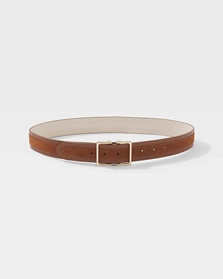 Wide Belt with Gold Buckle