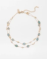 Blue Stone Convertible Necklace