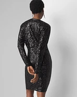 Sequin Pleated Dress