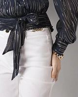 Wrap Waist Blouse