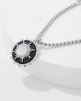Silver Onyx Charm Bracelet