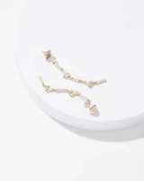 Mixed Media Linear Earrings