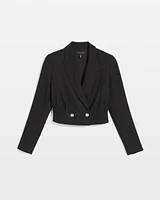 Cropped Double-Breasted Jacket