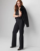 Extra High-Rise Sculpt Velvet Trim Trouser Jean