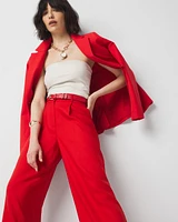 Petite Pleated Wide Leg Pant