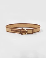 Raffia Denim Belt