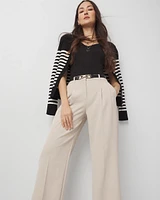 Pleated Wide Leg Pants