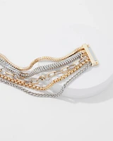 Mixed Metal Chain Bracelet