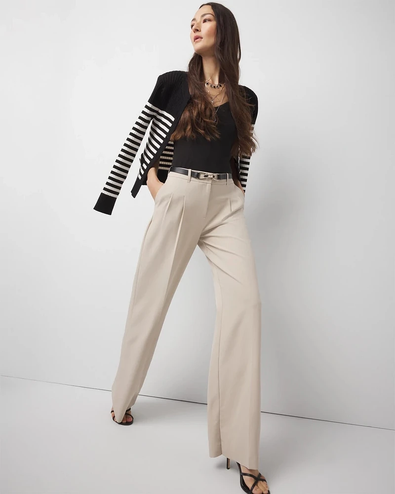 Pleated Wide Leg Pants