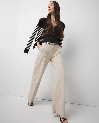 Pleated Wide Leg Pants
