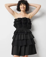 Tiered Ruffle Bustier Dress