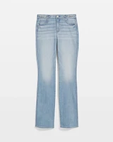 High-Rise Horsebit Skinny Flare Jeans
