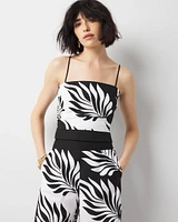 Petite Linen-Blend Bustier