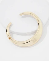 Gold Sculptural Hinged Collar