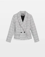 Petite Cropped Tweed Jacket