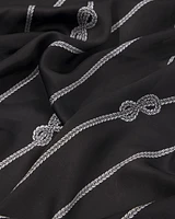 Rope Print Square Scarf