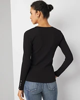 Long Sleeve Ribbed Tee