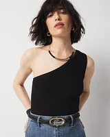 WHBM FORME™ Sculpt Stretch One Shoulder Sweater