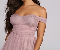 Laura Off The Shoulder Mesh Dress