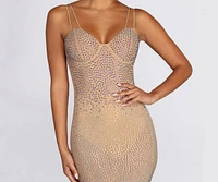 Tarryn Bring the Sparkle Heat Stone Midi Dress