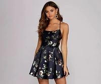 Camilla Foil Print Satin Dress