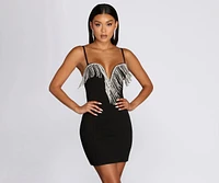 Gia Rhinestone Mini Dress