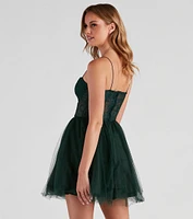 Charlie Corset Lace Party Dress