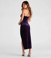 Kerry Formal Velvet Midi Dress