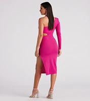 Lilly Formal Crepe Cutout Dress