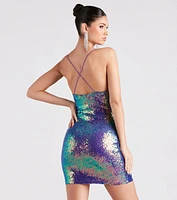 Sadie Sequin Bodycon Party Dress