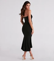 Palmer Strapless High-Low Midi Dress