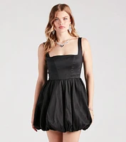 Tegan Taffeta Corset Party Bubble Dress