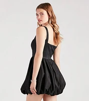 Tegan Taffeta Corset Party Bubble Dress