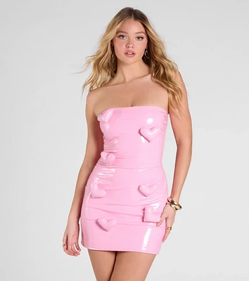 Karen Strapless Heart Bodycon Mini Dress