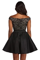 Hayley Lace Taffeta Dress