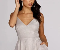 Gigi Glitter Skater Dress