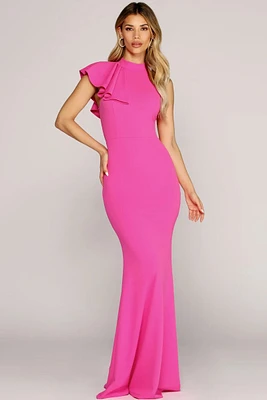 Eloise Ruffle Trim Gown