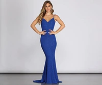 Simone Glitter Knit Mermaid Gown