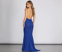 Simone Glitter Knit Mermaid Gown