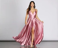 Trinity Satin Formal Gown