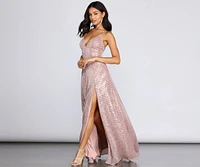 Larissa Formal Metallic Lurex Dress