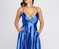 Maddie Formal Satin A-Line Dress