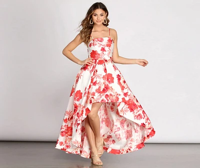 Kamala Floral High Low Dress