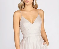 Jasmine Formal Glitter A-Line Dress