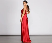 Yadira Formal Satin Dress